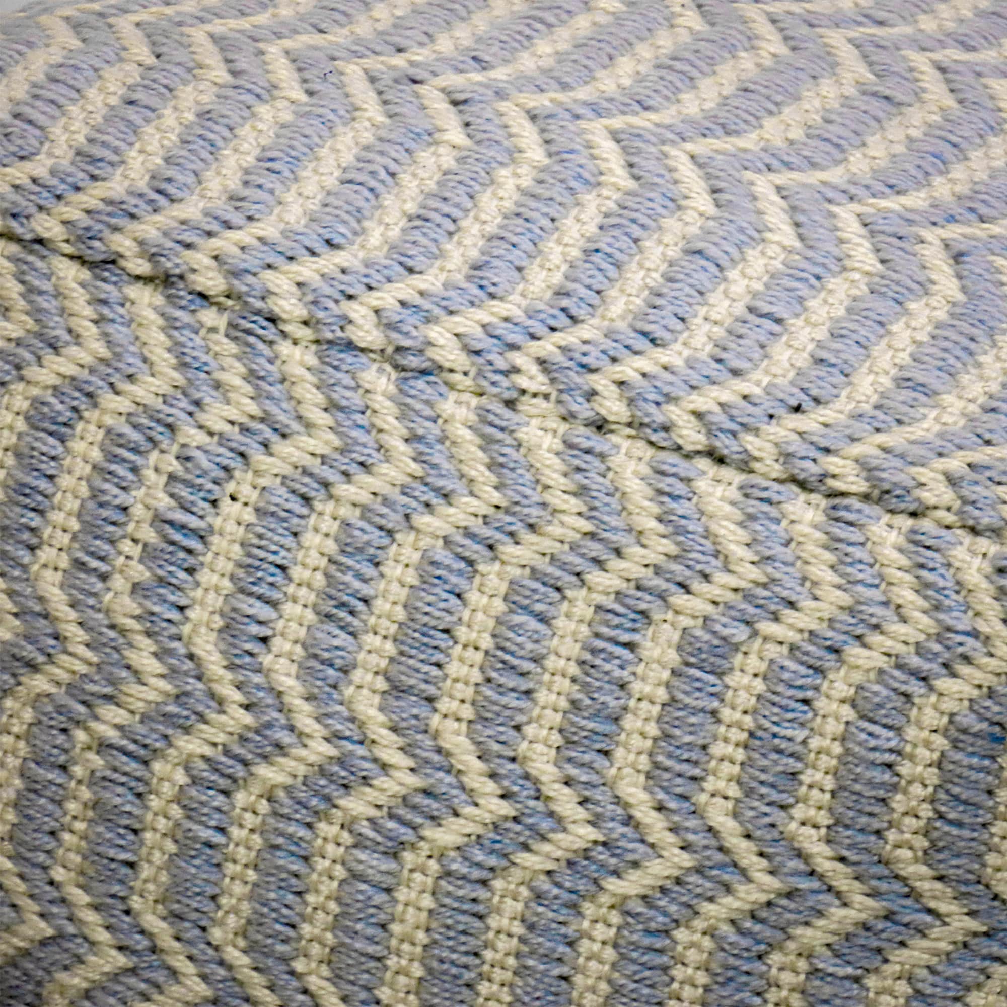 16" Hand Woven Pouf Ottoman
